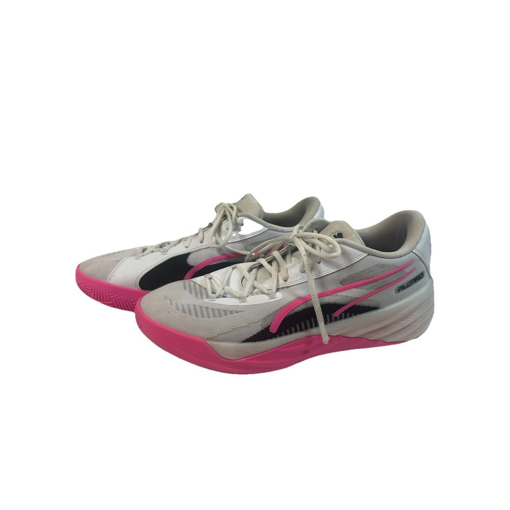 PUMA All-Pro Nitro Men’s Poison Pink Grey Size 13 EU 47 Sneakers Tennis Shoes